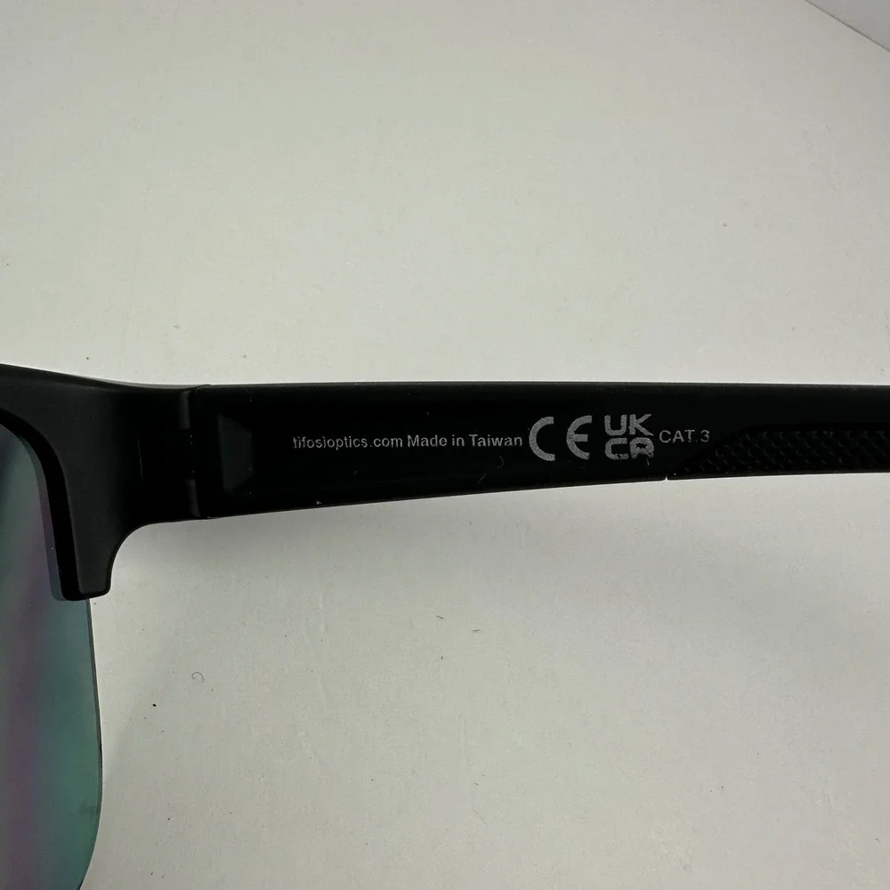 Tifosi Salvo Sunglasses Matte Black Sport Performance Shades UV Protection Case